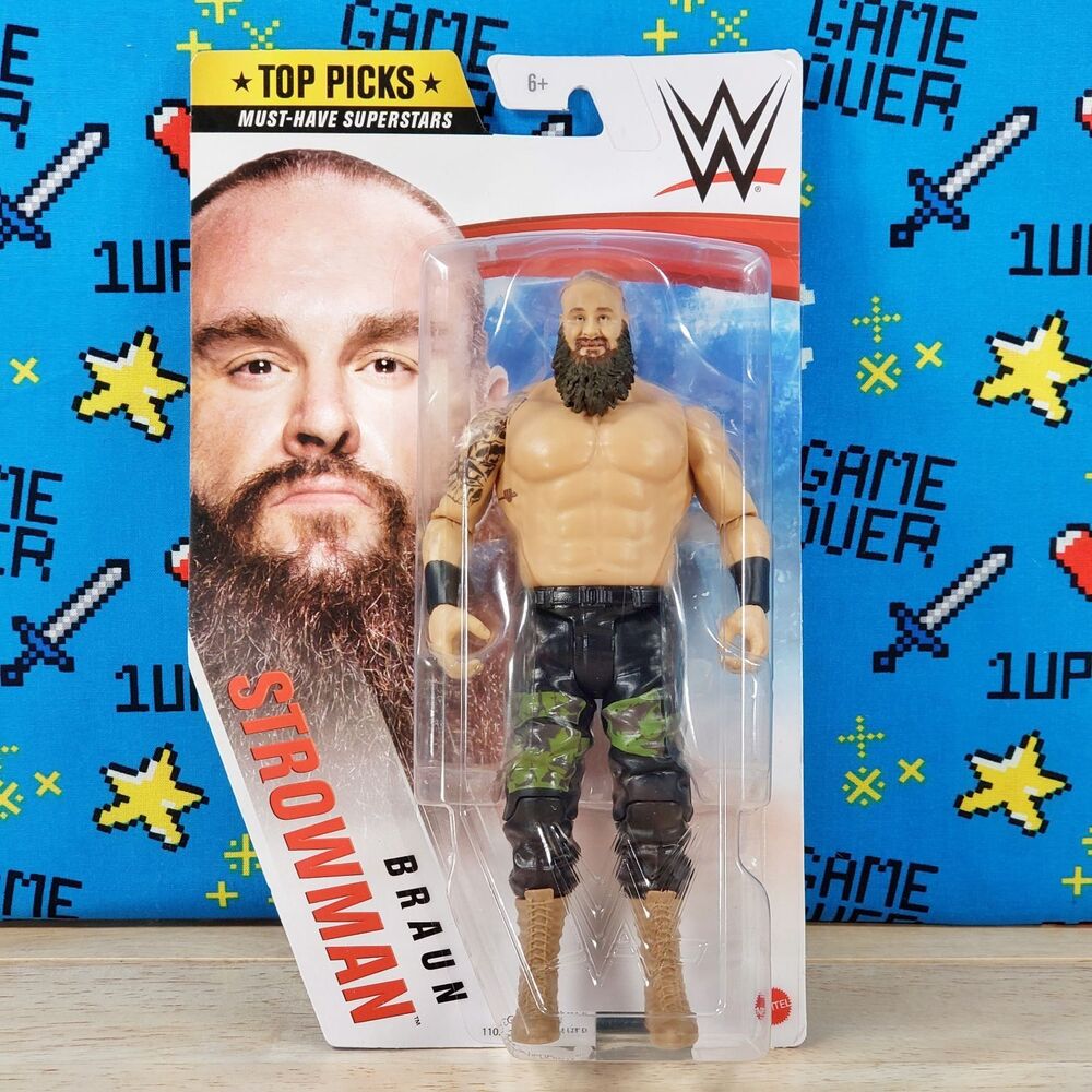 WWE Top Picks Braun Strowman 8" SuperStars Action Figure 2020 GTG68 Mattel NEW
